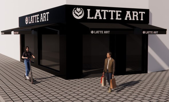 Render Latte Art 01